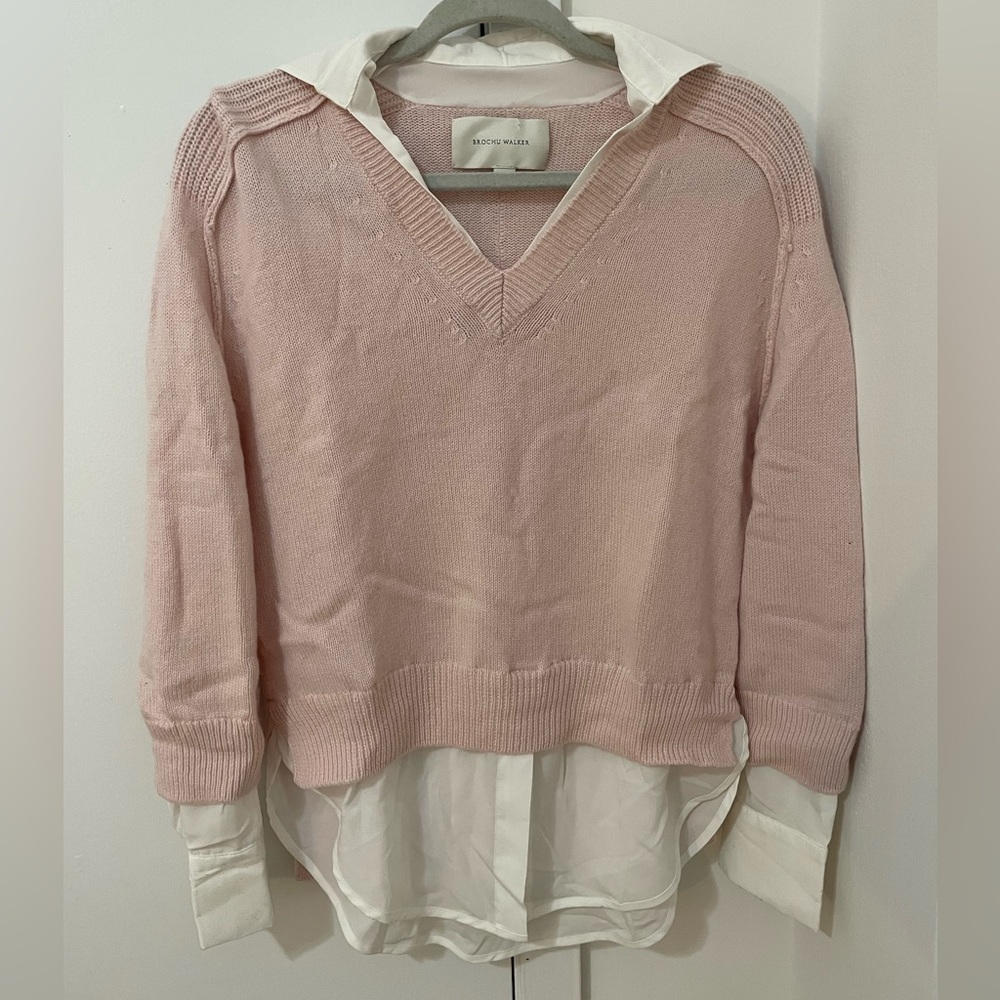Brochu Walker Light Pink Looker Sweater